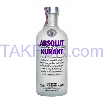 Водка Absolut Kurant ароматизированная 40% 0,7л - Фото