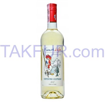 Вино French Life Vermentino-Colombard п/сух бел 11,5% 0,75л - Фото