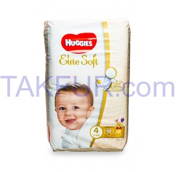 Подгузники Huggies Elite Soft 4 размер для детей 8-14кг 66шт - Фото