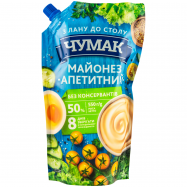 Майонез Чумак Аппетитный 50% 550г - Фото