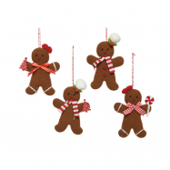 Прикраса пряник чоловік в асортименті 7 х 11 см - Фото