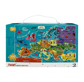 Пазл Dodo Карта Европы №300129 для детей от 3-х лет 1шт - Фото