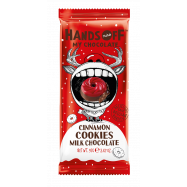 Шоколад Hands Off молочный с печеньем и корицей 97г - Фото