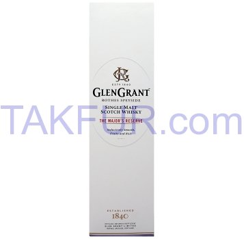 Виски GlenGrant Single Malt Scotch The Major`s reser 40% 1л - Фото