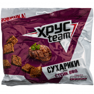 Сухарики ХрусTeam со вкусом стейка барбекю 110г - Фото