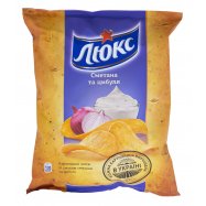 Чипсы Люкс со вкусом сметаны и лука картофельные 71г Image - 1