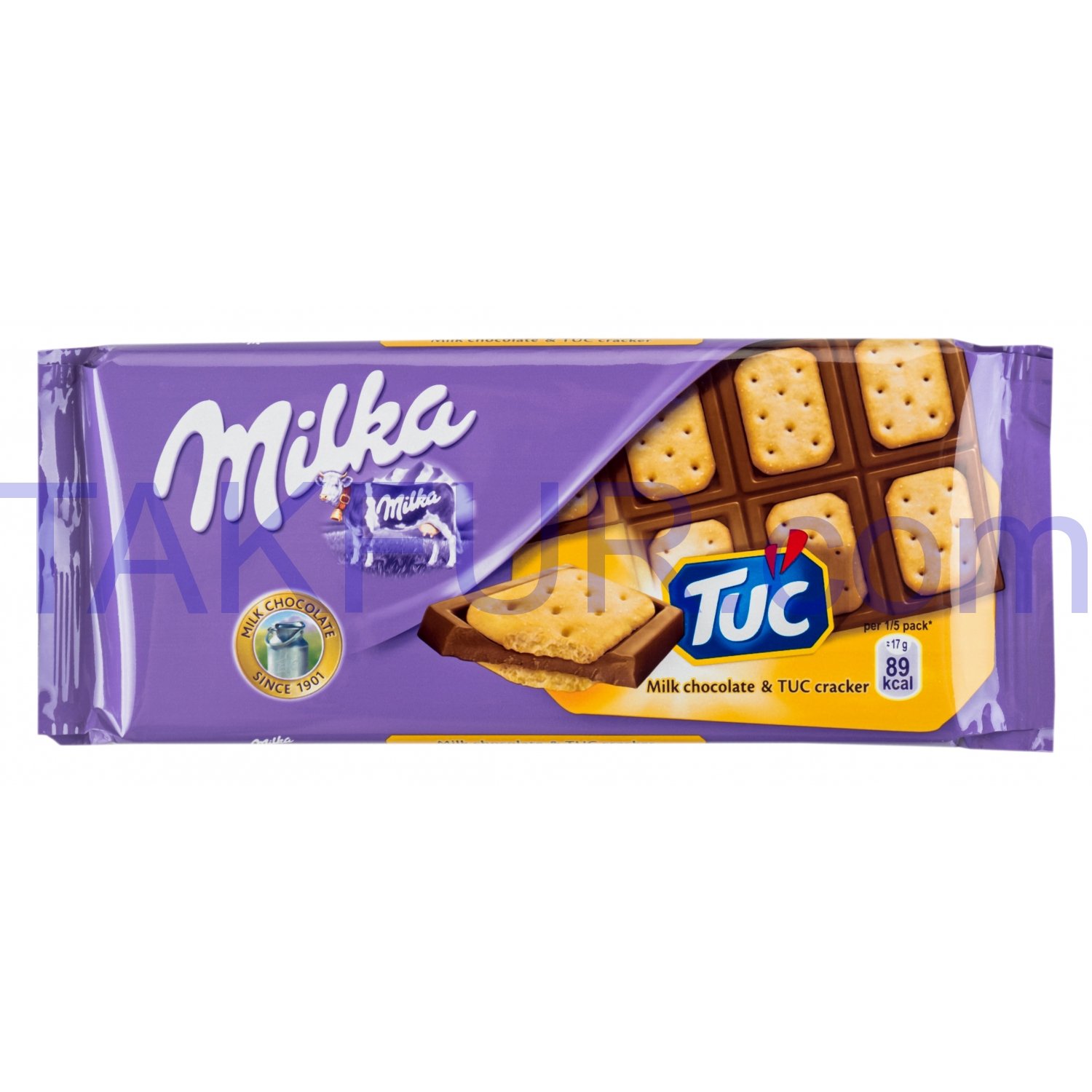 Шоколад Milka молочный с соленым крекером Тук 87г купить онлайн с ...