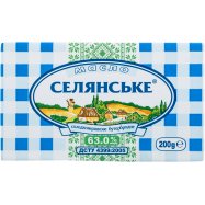Масло Селянське сливочное бутербродное 63,0% 200г Image - 1