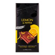 Шоколад Cachet со вкусом лимона и черным перцем черный 100г Image - 1