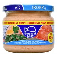 Икра мойвы Водный Мир Икорка с кусочками лосося 250г Image - 1