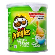 Чипсы Pringles картофельные вкус сметаны и лука 40г Image - 1