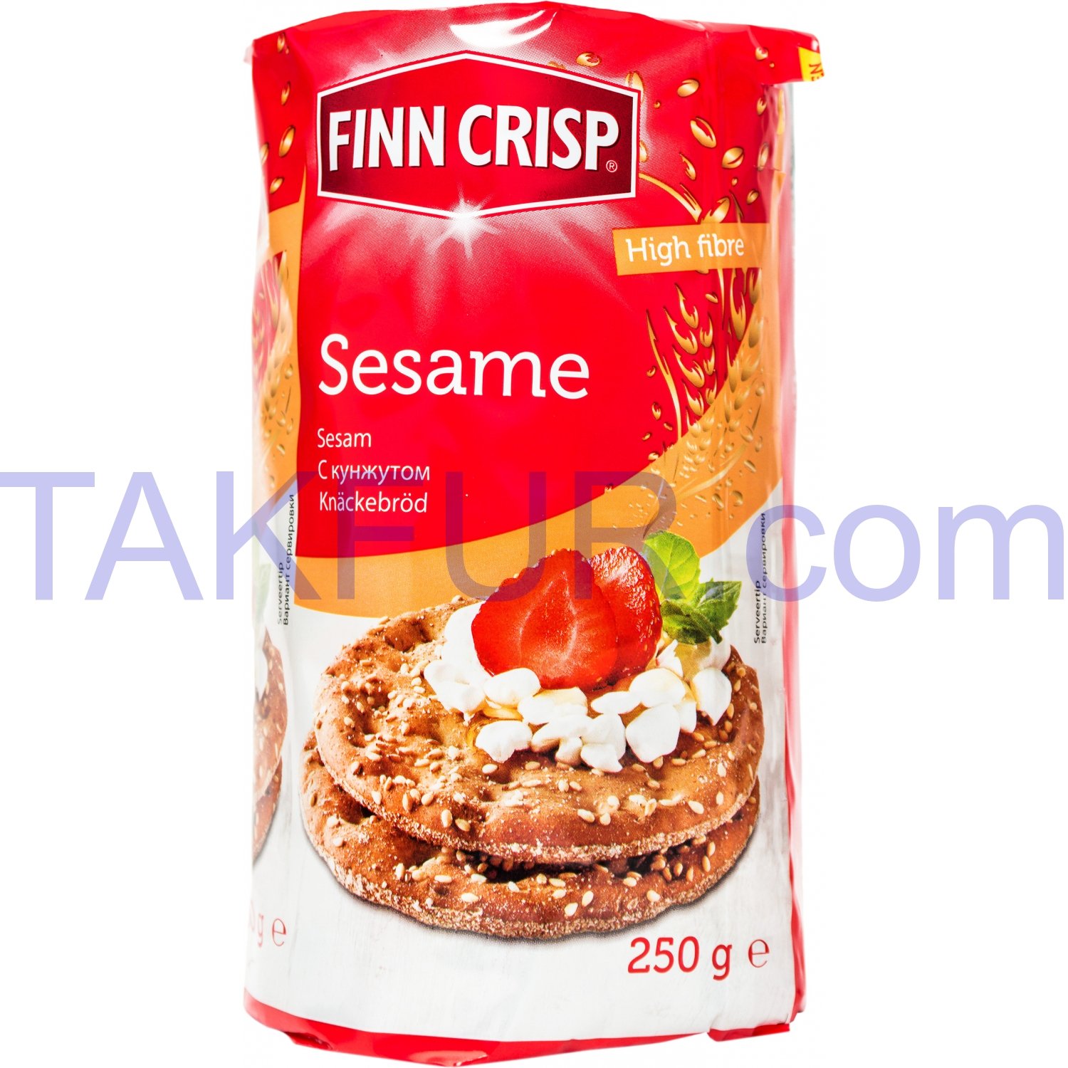 Хлебцы Finn Crisp круг пшен кунжут 250г купить онлайн с доставкой в ...