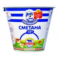 Сметана Простоквашино 15% 205г Image - 1