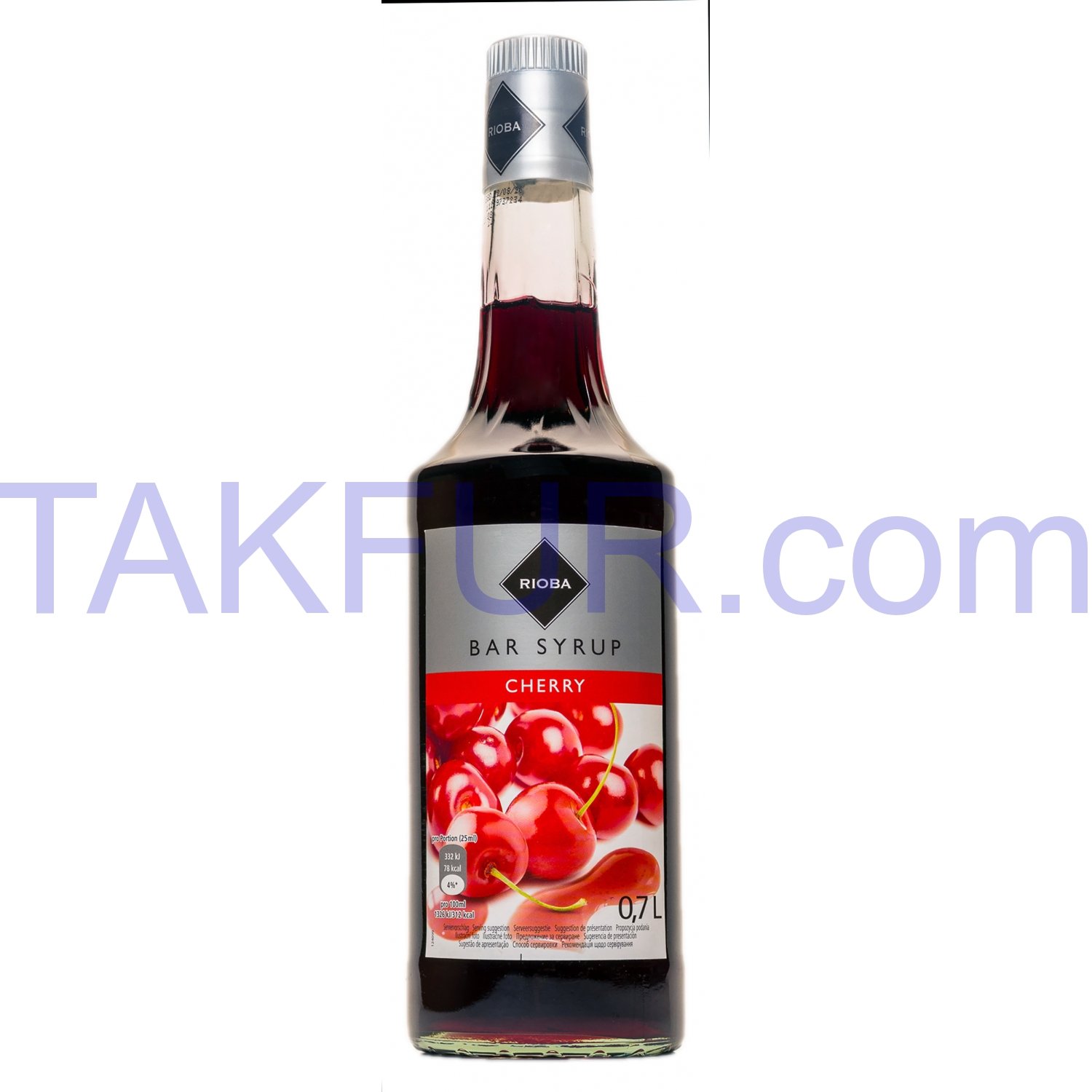 Сироп Rioba Bar Syrup со вкусом вишни 0,7л купить онлайн с доставкой в ...