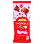 Шоколад Корона Малина + крем молочный 85г Image - 1
