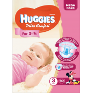 Подгузники Huggies Ultra Comfort 3 для девочек 5-9кг 80шт Image - 14