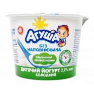 Йогурт Сладкий д/дет от 8 мес Агуша 90г Image - 1