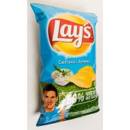 Чипсы Lay`s картофельные со вкусом сметаны и зелени 200г Image - 6