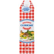 Молоко Селянське Особое ультрапастеризованное 3,2% 950г Image - 1