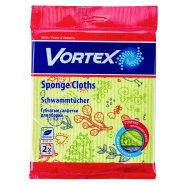Салфетки для уборки Vortex губчатые 18х20см 2шт Image - 1