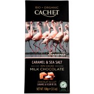 Шоколад Cachet Organic с карамелью и солью молочной 100г Image - 1