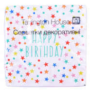 Салфетки Tarrington House Birthday`s stars декор 3 слоя 18шт Image - 1