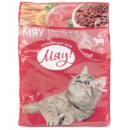 Корм для котів Мяу з м`ясом повнораціонний сухий 400г Image - 1