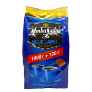 Кофе Ambassador Blue Label жареный в зернах 1000г Image - 1