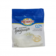 Творог President Творожная традиция 0.2% 350г Image - 1