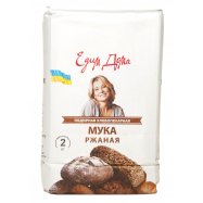 Мука Едим Дома ржаная обдирная хлебопекарная 2кг Image - 1