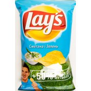 Чипсы Lay`s картофельные со вкусом сметаны и зелени 200г Image - 8