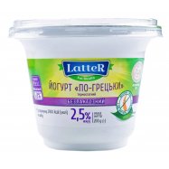 Йогурт LatteR По-Гречески безлактозный термостат 2,5% 200г Image - 1
