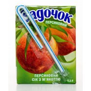 Сок Садочок Персиковый с мякотью 0,2л Image - 4