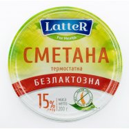 Сметана LatteR безлактозная термостатная 15% 200г Image - 4