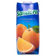 Сок Sandora Апельсиновый 500мл Image - 1