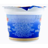 Сметана President 15% 200г Image - 2