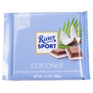 Шоколад Ritter Sport молочный с начинкой кокос-молочн 100г Image - 1