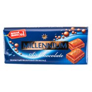 Шоколад Millennium пористий молочний 90г Image - 1