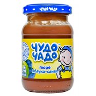 Пюре Чудо-Чадо из яблок и слив для детей с 4 месяцев 170г Image - 1