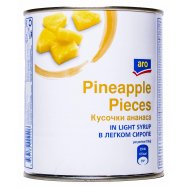 Ананас Aro кусочки в легком сиропе 820г Image - 1