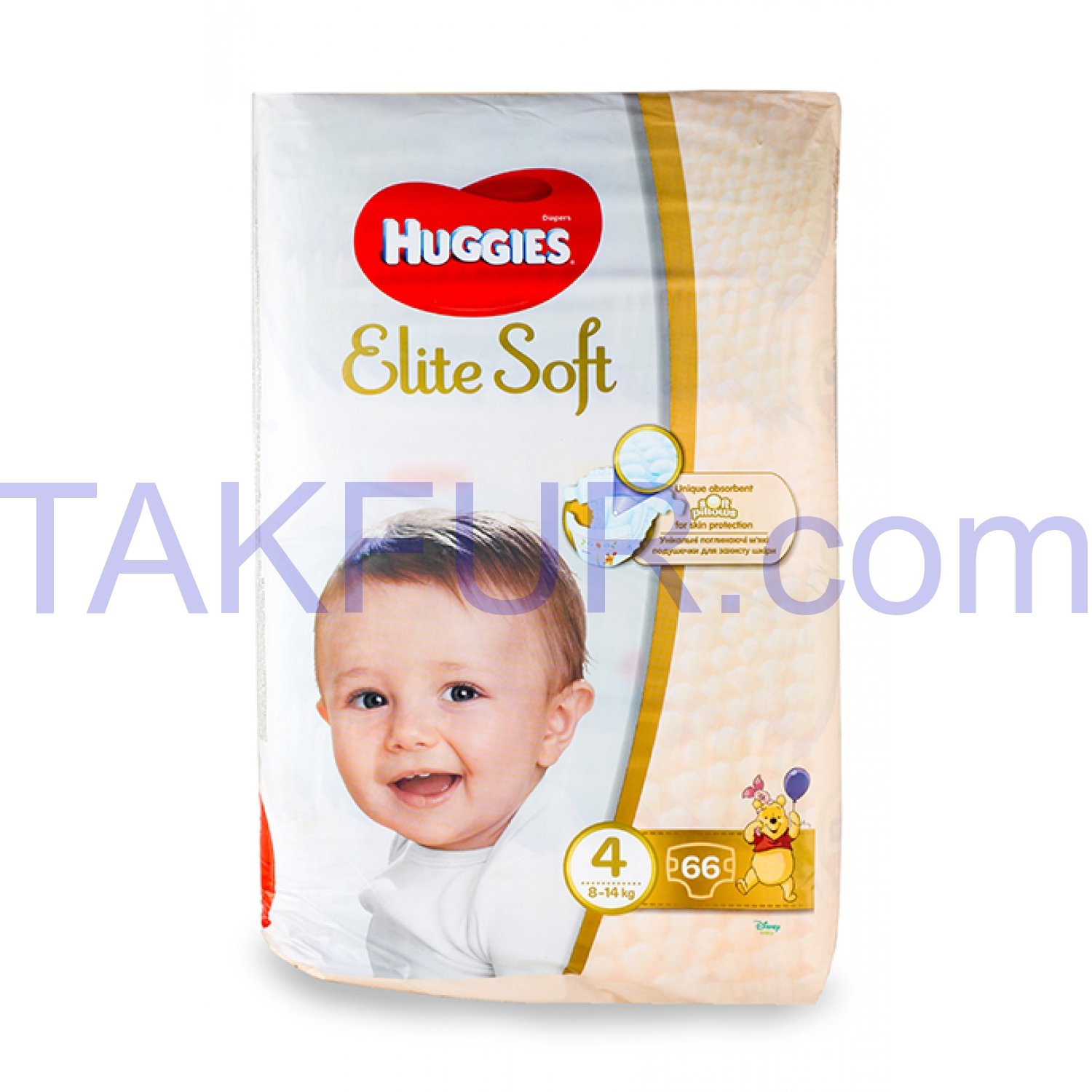 Подгузники Huggies Elite Soft 4 размер для детей 8-14кг 66шт купить ...