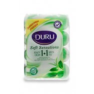 Мыло туалетное Duru Soft Sensat Крем и Зел чай 90г*4шт 360г Image - 2