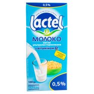 Молоко Lactel с витамином D3 питьевое ультрапаст 0,5% 1000г Image - 1