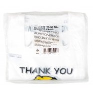 Пакеты полиэтиленовые Майка белые с рисунком 100шт Image - 2