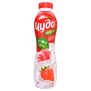 Йогурт Чудо Клубничное мороженое питьевой 2,5% 540г Image - 1