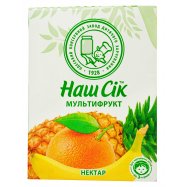 Нектар Наш сік мультифруктовый неосветленный 0.2л Image - 1