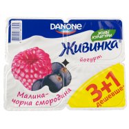 Йогурт Живинка Малина-черная смородина 1.5% 4*115г Image - 6
