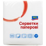 Салфетки бумажные Aro 21*24см 100шт Image - 1