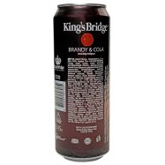 Напиток King`s Bridge Brandy & Cola слабоалког 7% 0,45л ж/б Image - 2