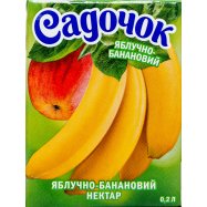 Нектар Садочок Яблочно-банановый 0,2л Image - 1